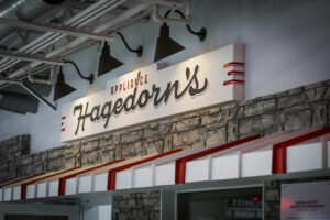 Hagedorn's awning wall