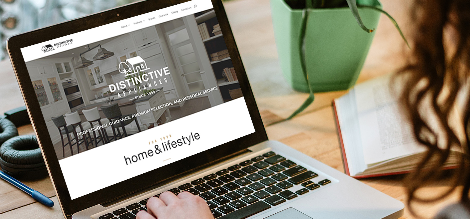 Distinctive Appliances website