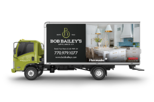 Bob Bailey's Logo Gallery truck wrap