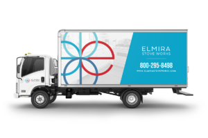 Elmira Logo Gallery truck wrap