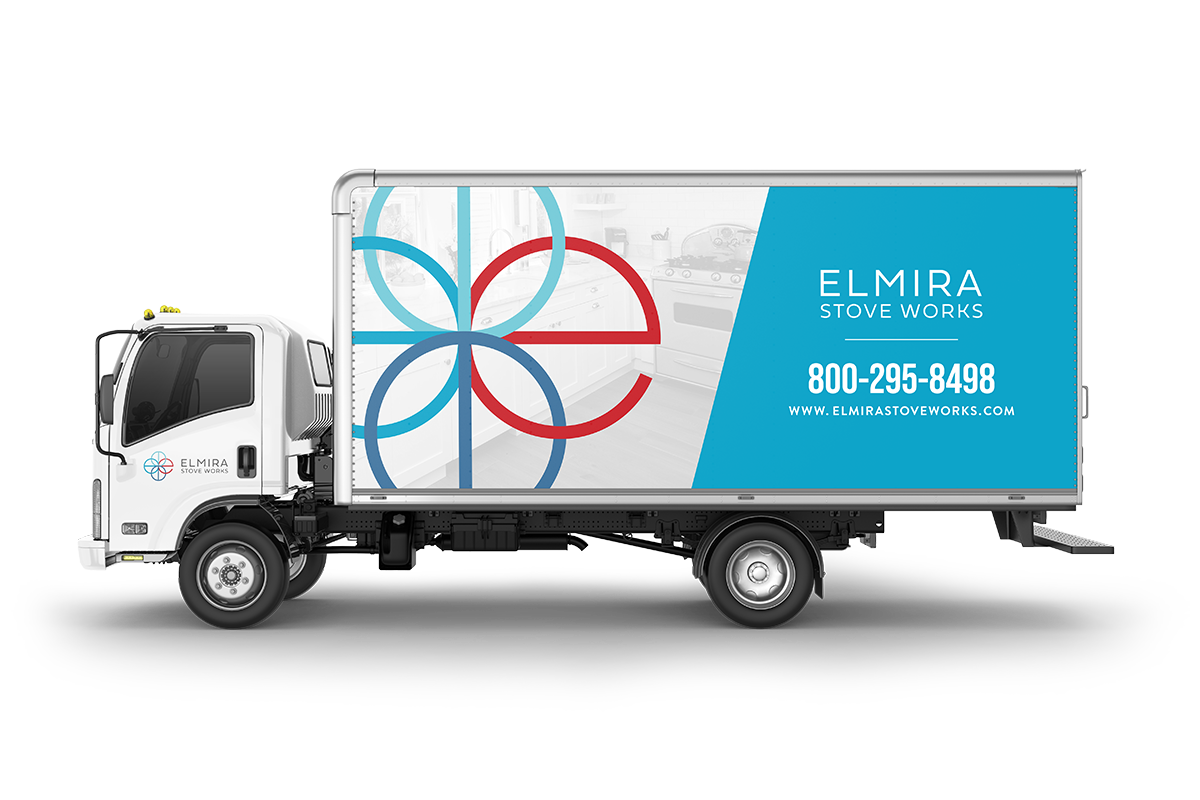Elmira Logo Gallery truck wrap