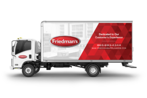 Friedman's Logo Gallery truck wrap