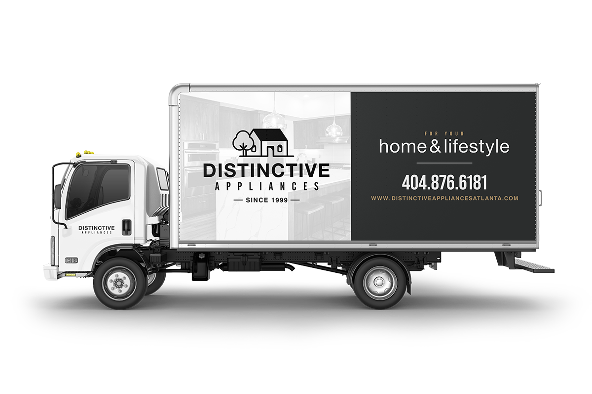 Distinctive Appliances Logo Gallery truck wrap