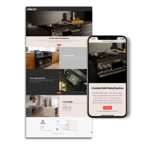 Dacor dynamic landing page