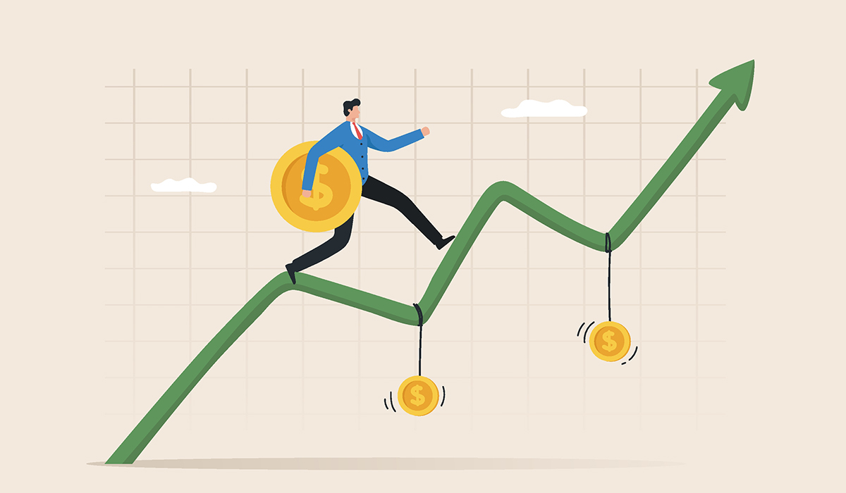 Financial Profit concept